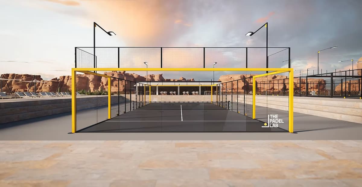 SX1 panoramic padel court — premium padel court supply and installation UK