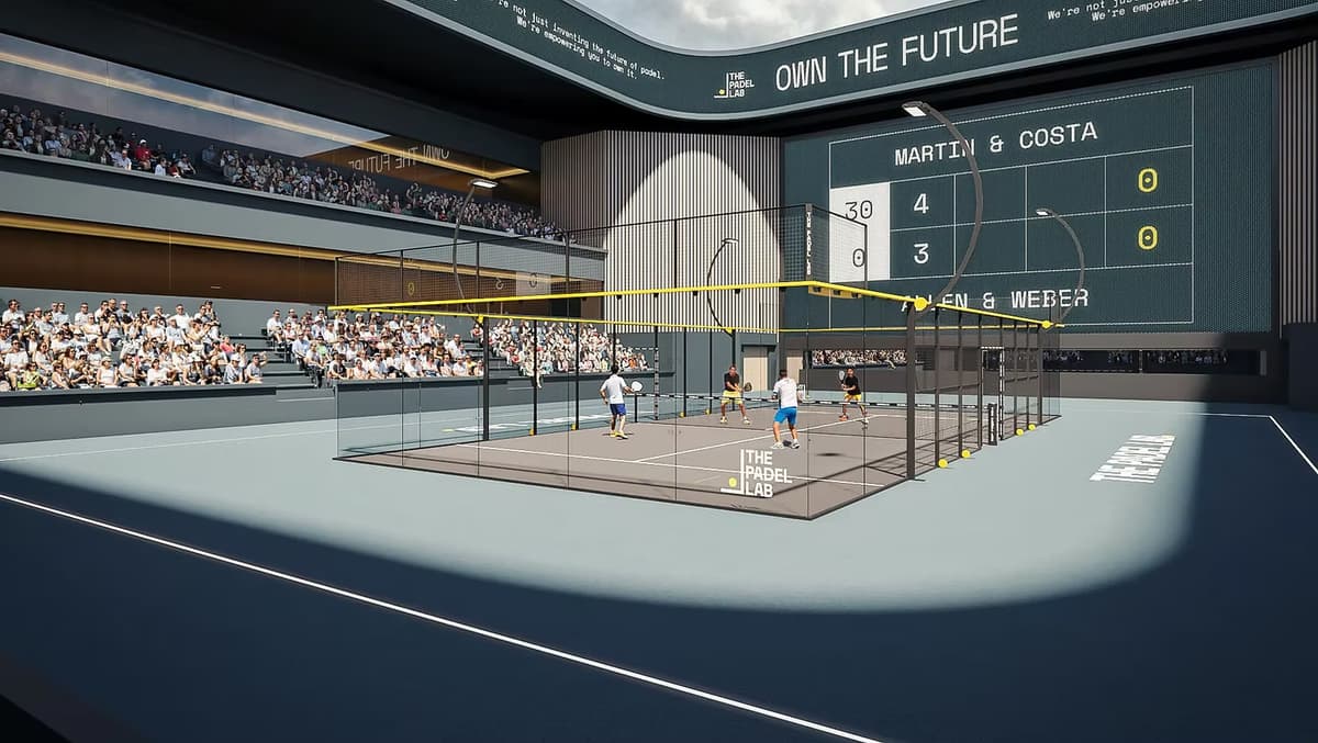 VX360 super panoramic padel court — premium padel court supply and installation UK